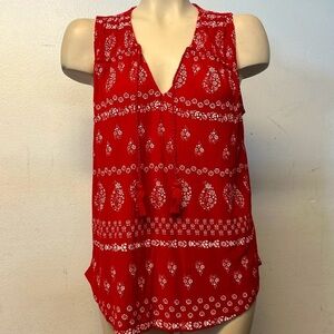Lucky Brand Red Sleeveless Top NWT